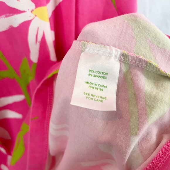 Lilly Pulitzer Talulah Fit & Flare Dress Hotty Pink Twirlers Floral Size MEDIUM - Picture 5 of 7